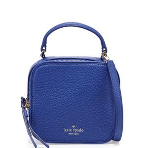 Cecil Court Bobi Blue Leather Cross Body Bag